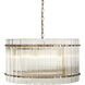 Kore LED Brass / Clear Chandelier Ceiling Light, Small